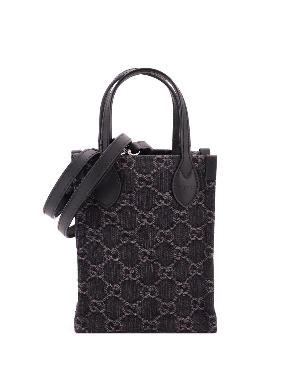 Gucci Vertical Tote Gg Denim Mini #349410G93B